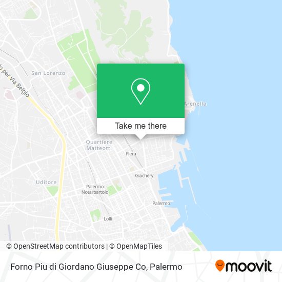 Forno Piu di Giordano Giuseppe Co map