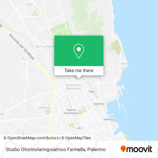 Studio Otorinolaringoiatrico Farinella map