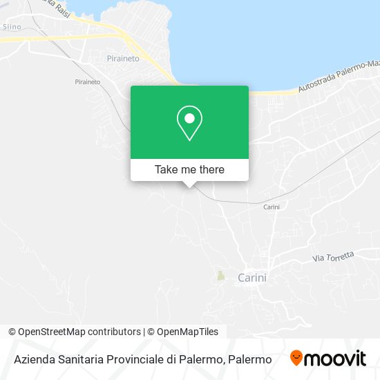 Azienda Sanitaria Provinciale di Palermo map
