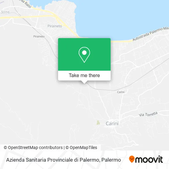 Azienda Sanitaria Provinciale di Palermo map