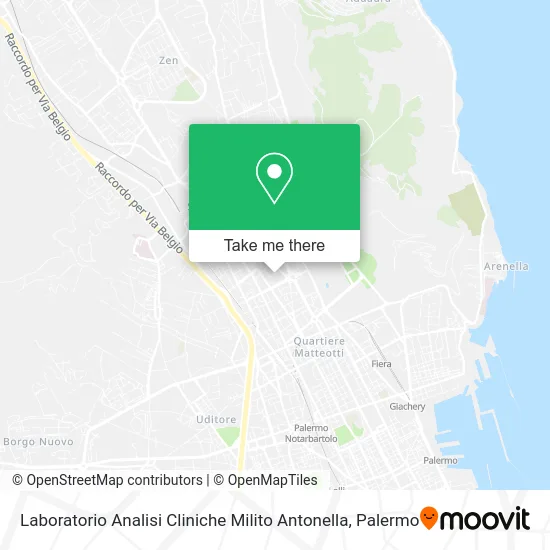 Milito Antonella Clinical Analysis Laboratory map