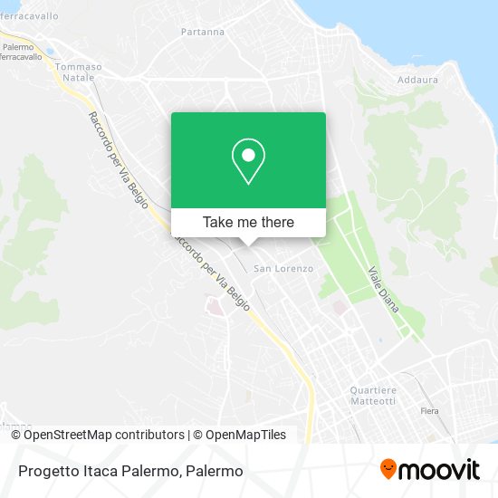 Progetto Itaca Palermo map