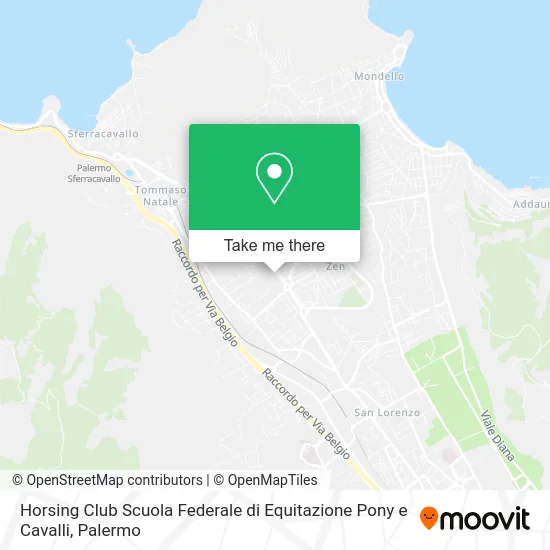 Horsing Club Scuola Federale di Equitazione Pony e Cavalli map