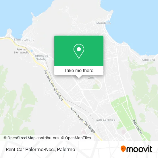 Rent Car Palermo-Ncc. map