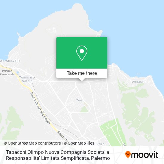 Tabacchi Olimpo Nuova Compagnia Societa' a Responsabilita' Limitata Semplificata map