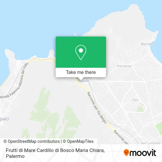 Cardillo Seafood of Bosco Maria Chiara map