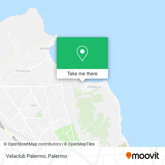 Velaclub Palermo map