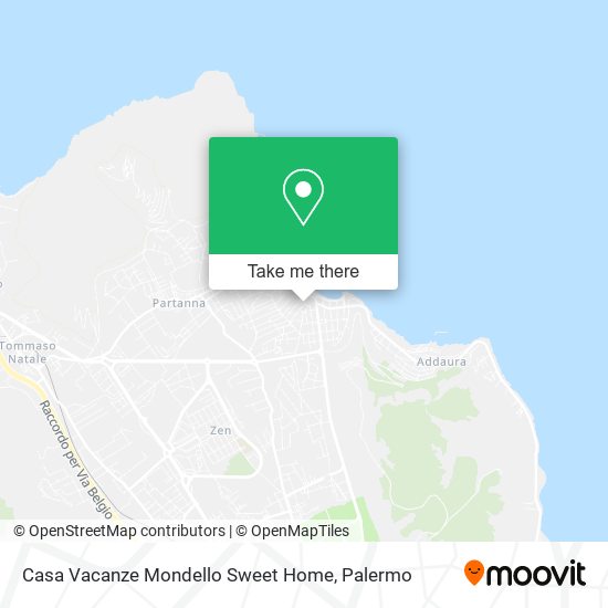 Casa Vacanze Mondello Sweet Home map