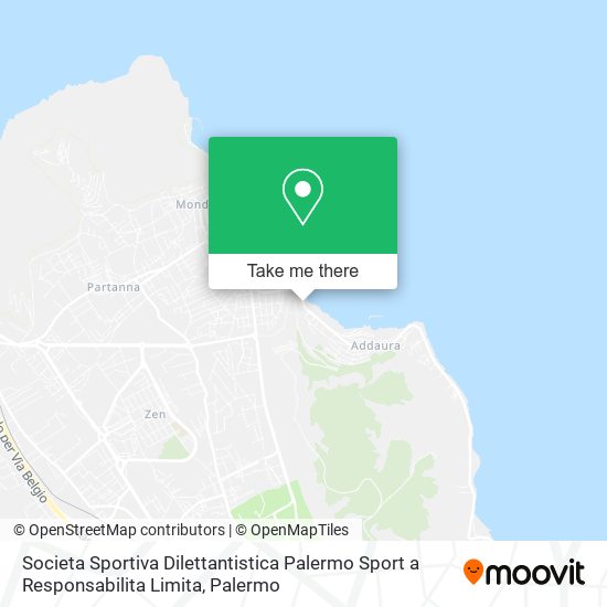Societa Sportiva Dilettantistica Palermo Sport a Responsabilita Limita map