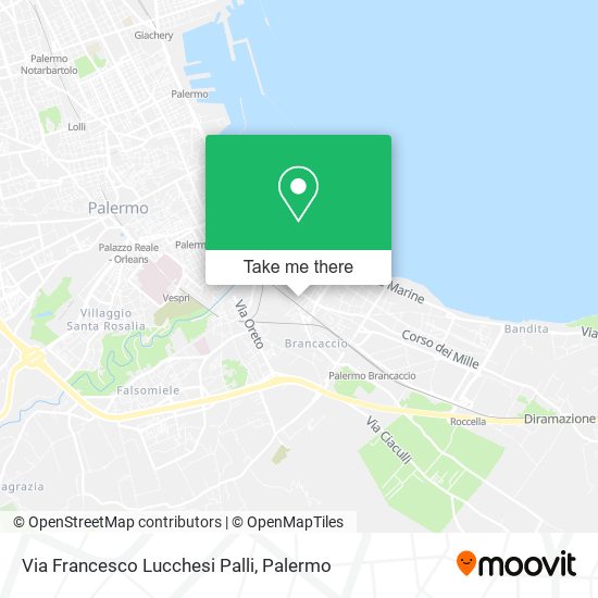 Via Francesco Lucchesi Palli map