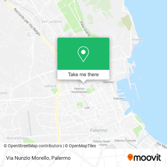 Via Nunzio Morello map