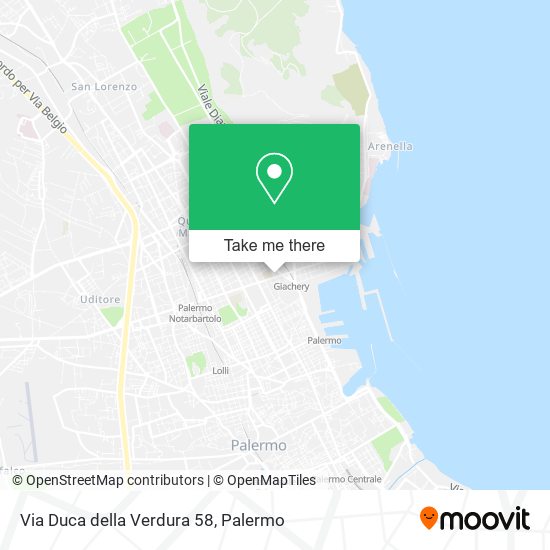 Via Duca della Verdura 58 map