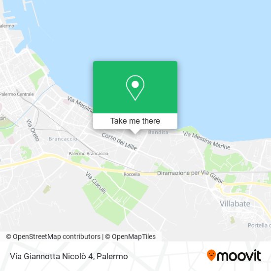 Via Giannotta Nicolò 4 map