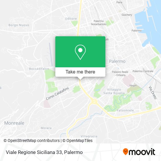 Viale Regione Siciliana 33 map