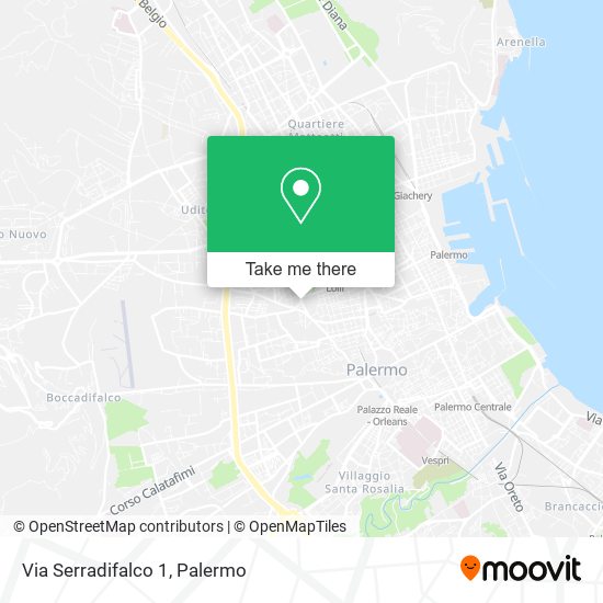 Via Serradifalco 1 map