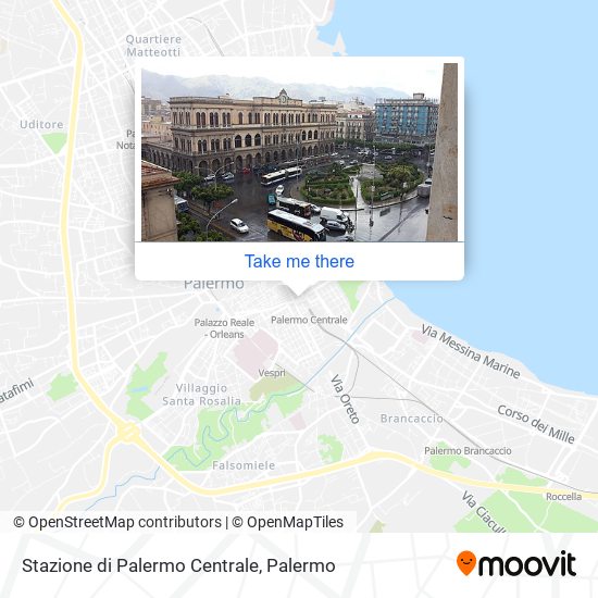 Stazione di Palermo Centrale map