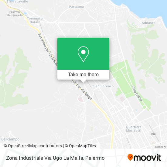 Zona Industriale Via Ugo La Malfa map