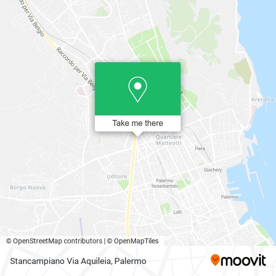 Stancampiano Via Aquileia map