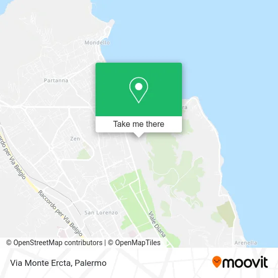 Monte Ercta Street map