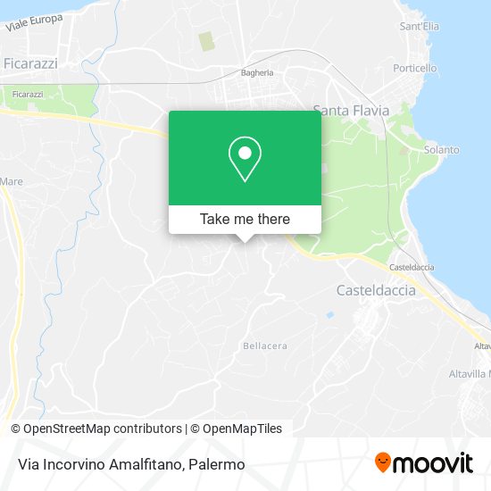 Via Incorvino   Amalfitano map