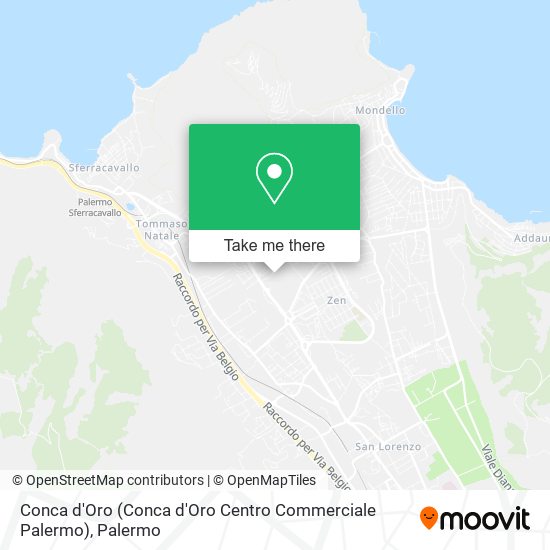 Conca d'Oro (Conca d'Oro Centro Commerciale Palermo) map