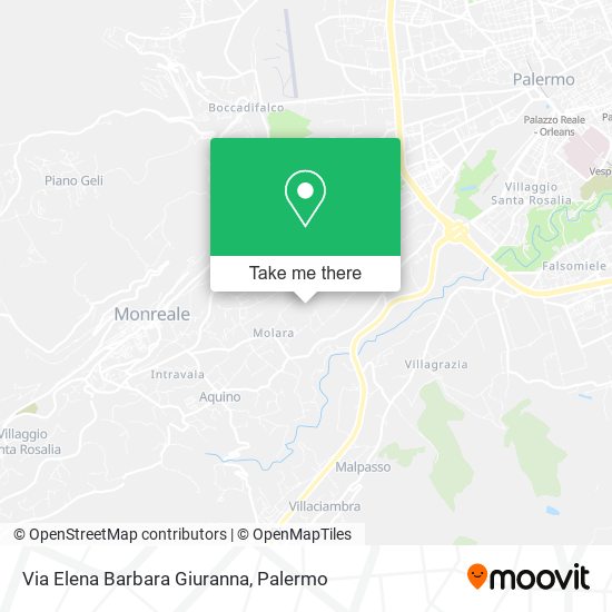 Via Elena Barbara Giuranna map