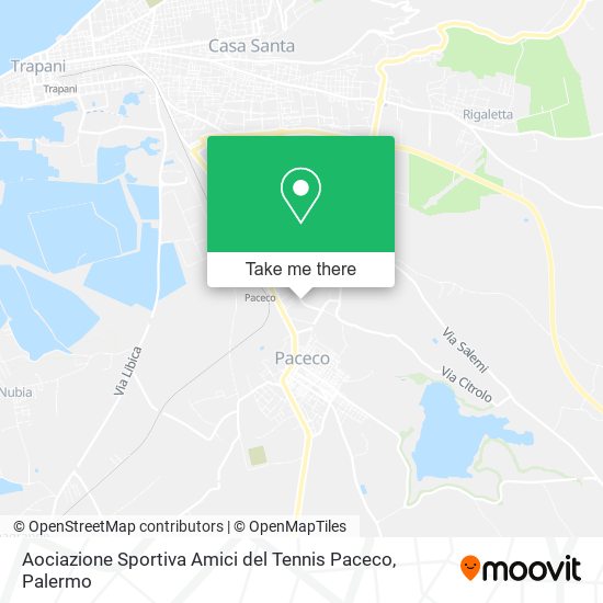 Aociazione Sportiva Amici del Tennis Paceco map