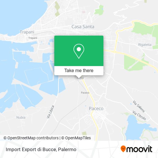 Import Export di Bucce map
