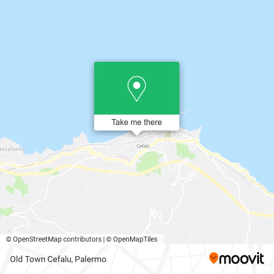 Old Town Cefalu map