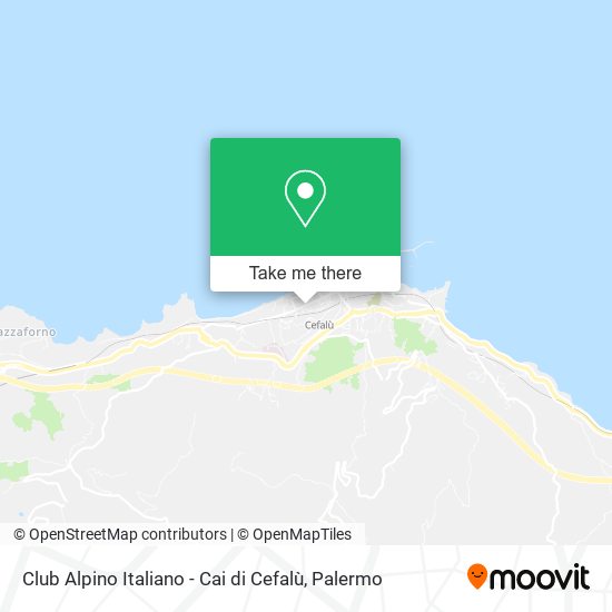 Club Alpino Italiano - Cai di Cefalù map