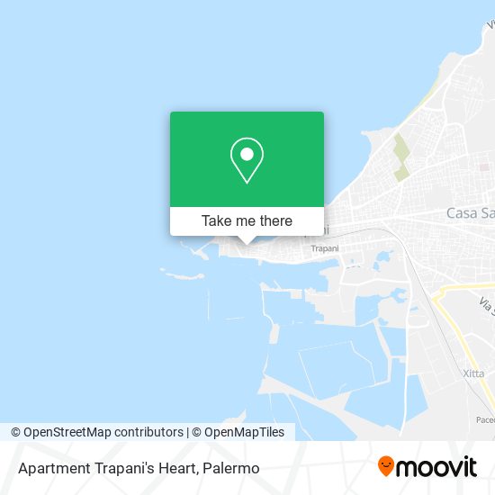 Apartment Trapani's Heart map