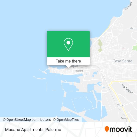 Macaria Apartments map