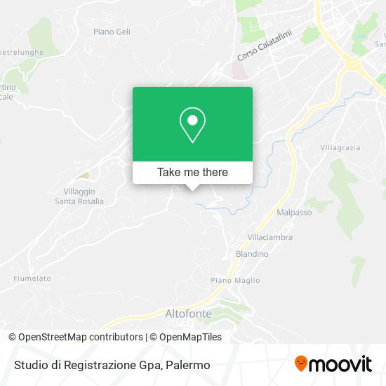 Studio di Registrazione Gpa map