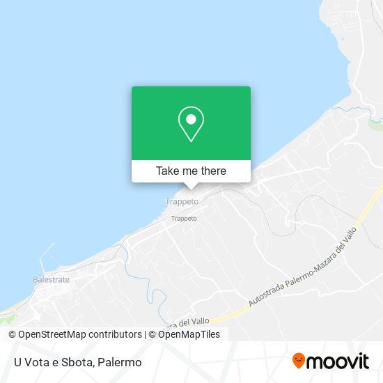 U Vota e Sbota map