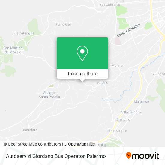 Autoservizi Giordano Bus Operator map