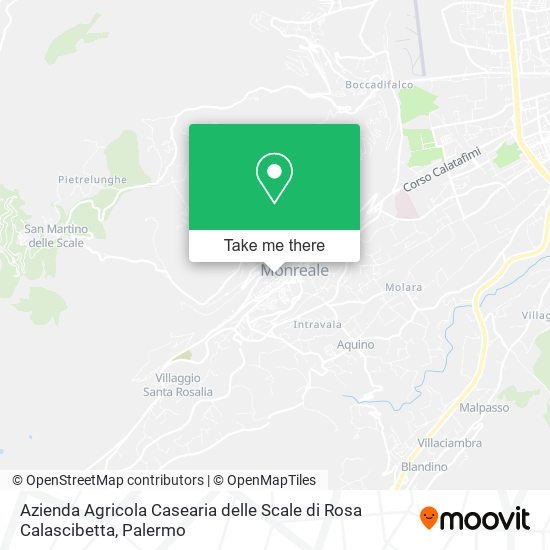 Azienda Agricola Casearia delle Scale di Rosa Calascibetta map