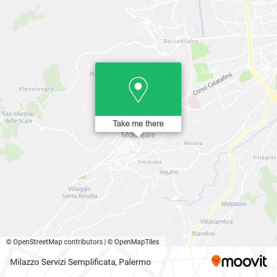 Milazzo Servizi Semplificata map