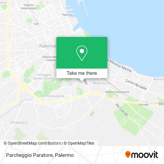 Parcheggio Paratore map