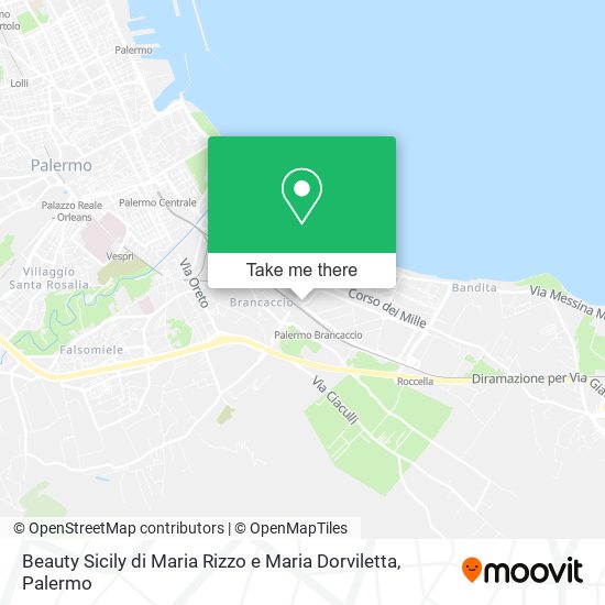 Beauty Sicily di Maria Rizzo e Maria Dorviletta map