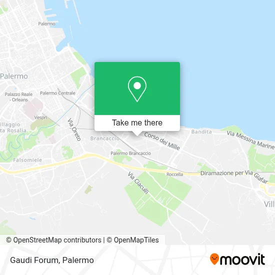 Gaudi Forum map