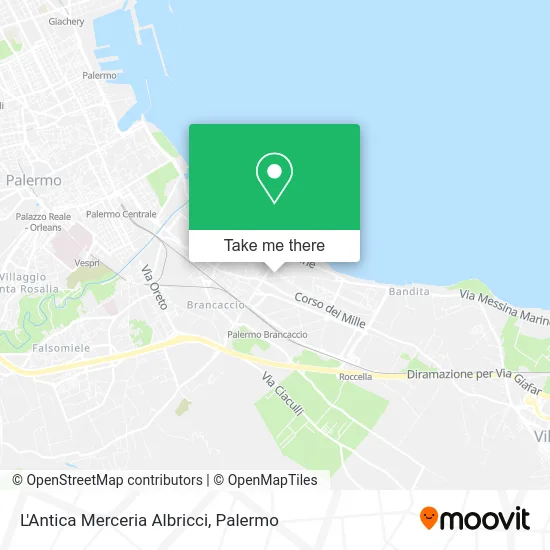 L'Antica Merceria Albricci map