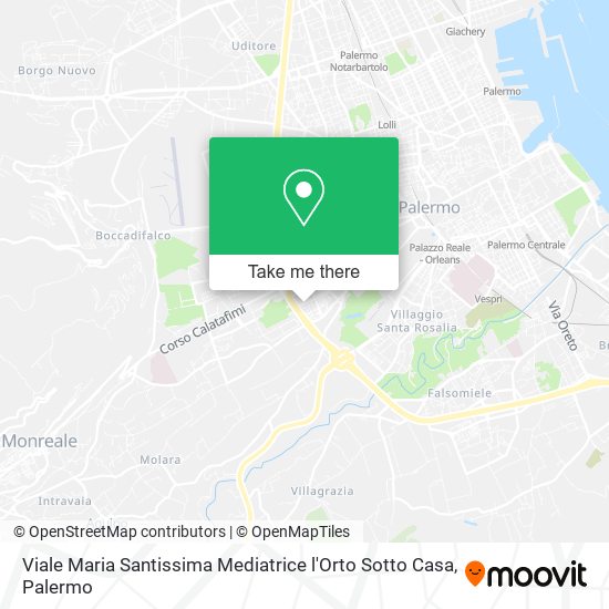 Viale Maria Santissima Mediatrice l'Orto Sotto Casa map