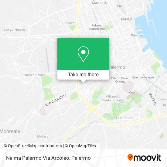 Naima Palermo Via Arcoleo map