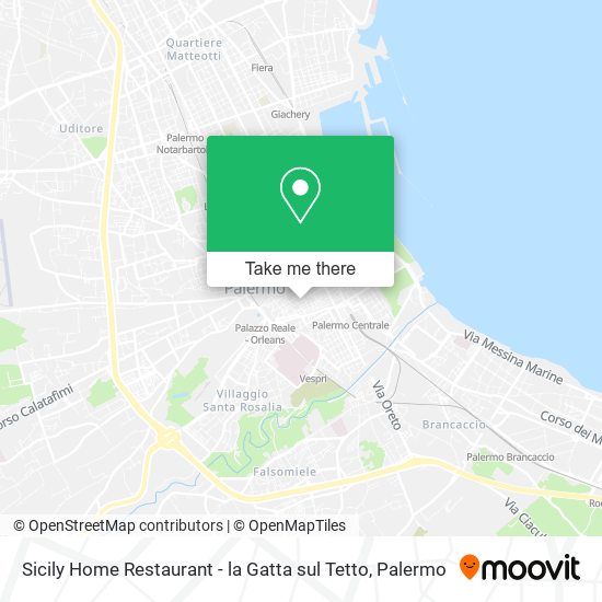 Sicily Home Restaurant - la Gatta sul Tetto map