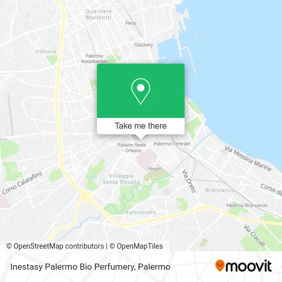 Inestasy Palermo Bio Perfumery map