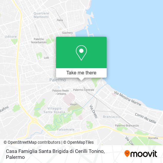 Casa Famiglia Santa Brigida di Cerilli Tonino map