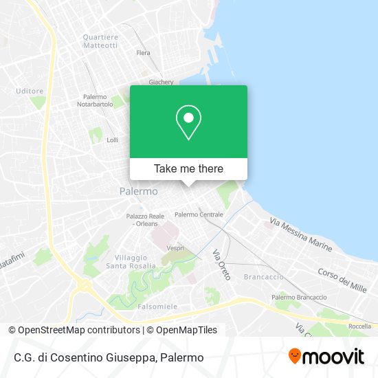 C.G. di Cosentino Giuseppa map