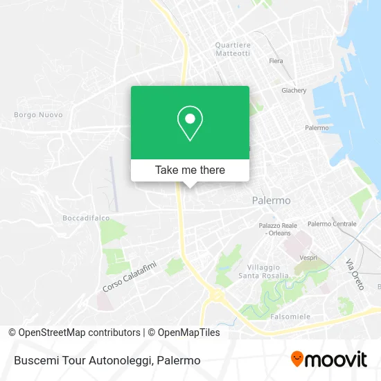 Buscemi Tour Car Rentals map