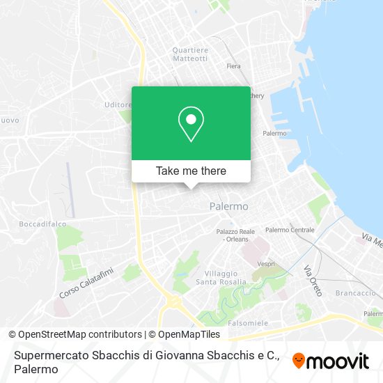 Supermercato Sbacchis di Giovanna Sbacchis e C. map