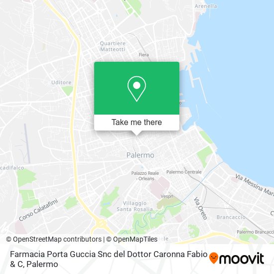 Farmacia Porta Guccia Snc del Dottor Caronna Fabio & C map